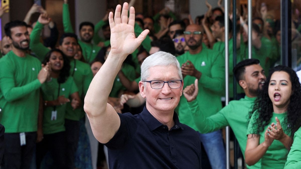 Apple CEO Tim Cook opened two new physical store in India in April. Apple CEO Tim Cook opened two new physical store in India in April.