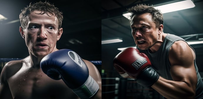 AI artist shows what this Musk vs Zuckerberg fight might look like. AI artist shows what this Musk vs Zuckerberg fight might look like.