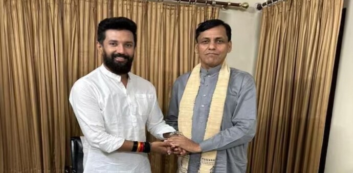 The meeting comes amid speculations that Chirag Paswan may join the BJP-led NDA The meeting comes amid speculations that Chirag Paswan may join the BJP-led NDA