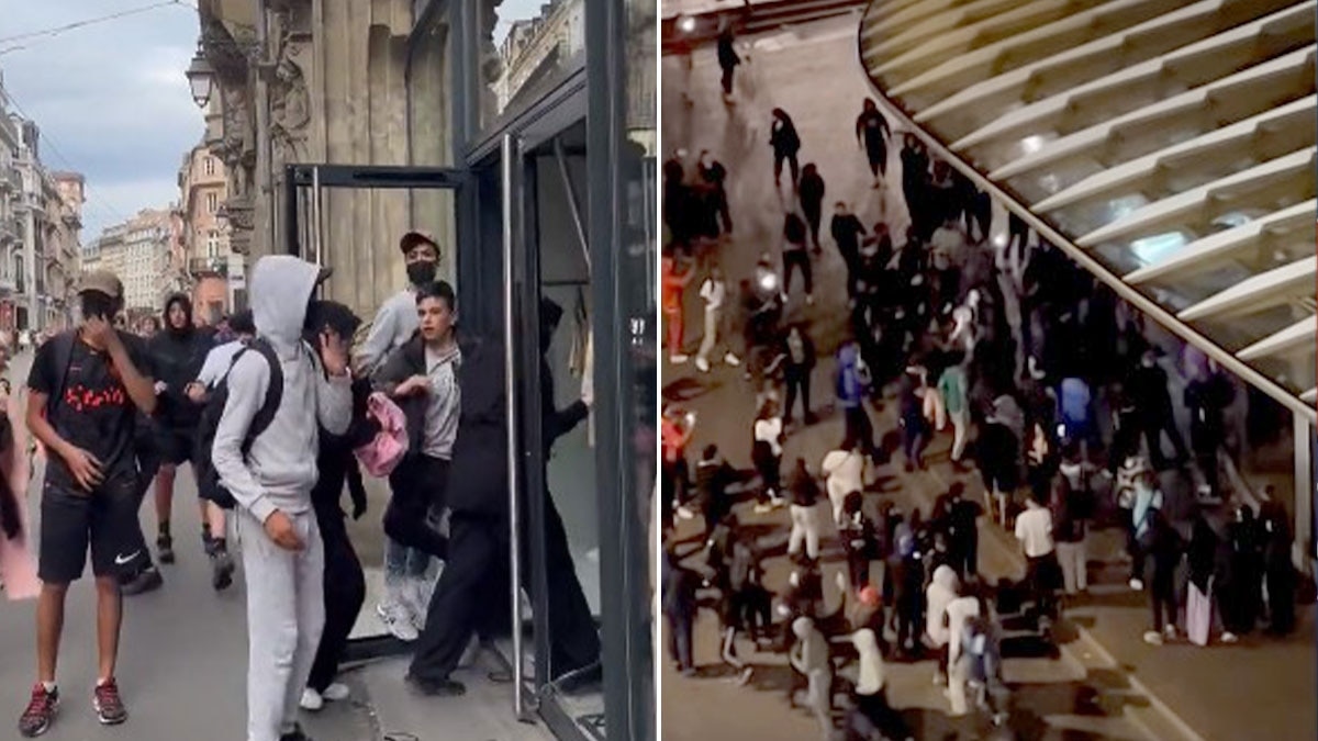 Protestors loot high-end stores in France Protestors loot high-end stores in France