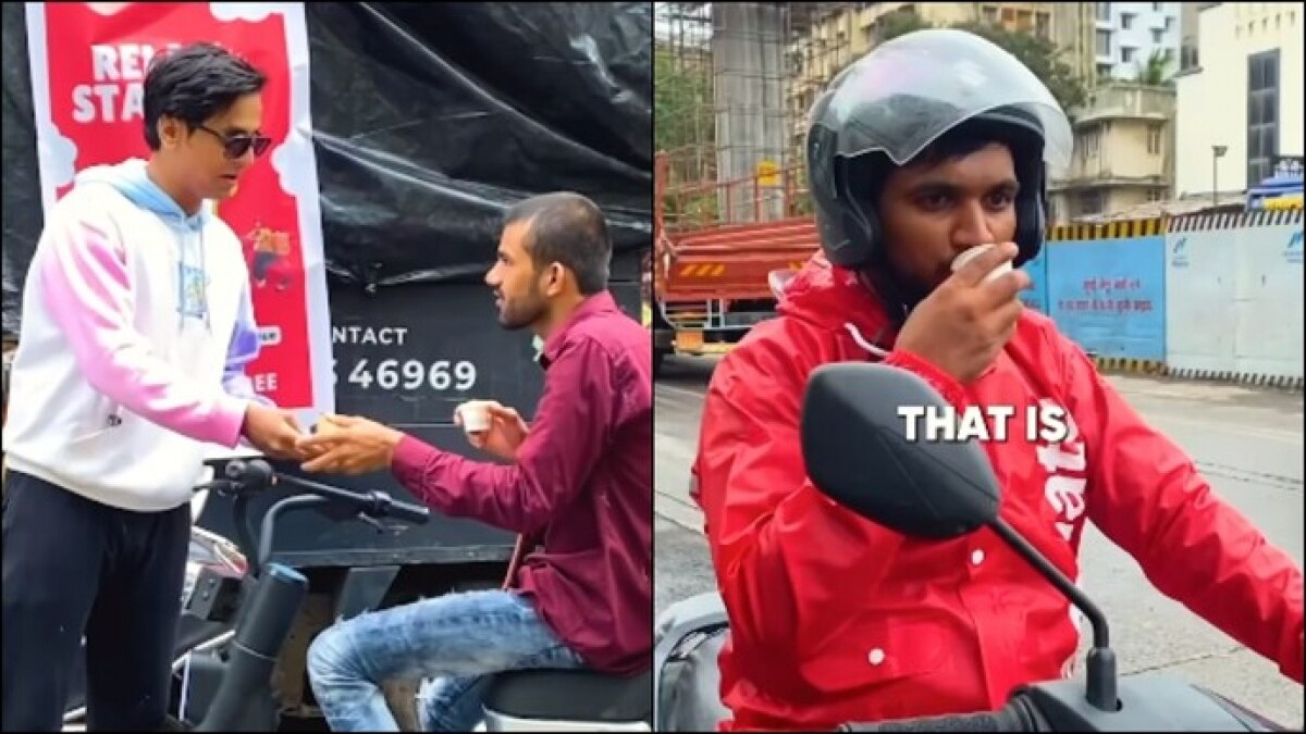 Mumbai: Amid heavy rains, influencer creates 'relax station' for delivery agents