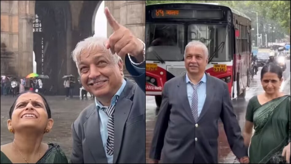 An elderly couple recreating the famous song 'Rim Jhim Gire Sawan' has gone viral. An elderly couple recreating the famous song 'Rim Jhim Gire Sawan' has gone viral.