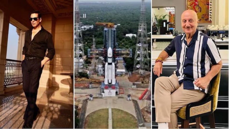 India is all set to launch its ambitious Chandrayaan-3 mission to the Moon. Several Bollywood stars congratulated the express their support and admiration for the Indian Space Research Organisation (ISRO) scientists and the country. India is all set to launch its ambitious Chandrayaan-3 mission to the Moon. Several Bollywood stars congratulated the express their support and admiration for the Indian Space Research Organisation (ISRO) scientists and the country.