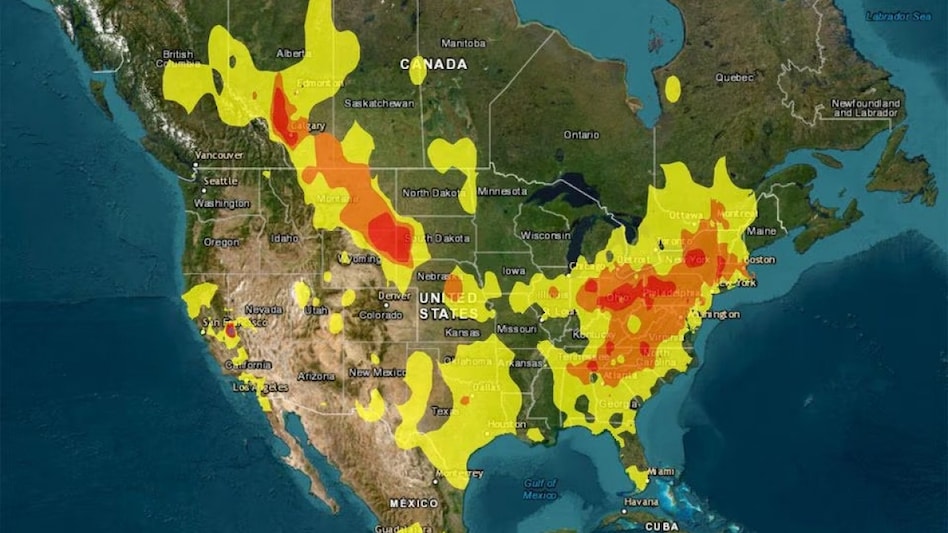 The United States was scorched by record-setting heat in the West and South, lashed with flood-triggering rain in the Northeast, and choked by wildfire smoke in the Midwest. The United States was scorched by record-setting heat in the West and South, lashed with flood-triggering rain in the Northeast, and choked by wildfire smoke in the Midwest.