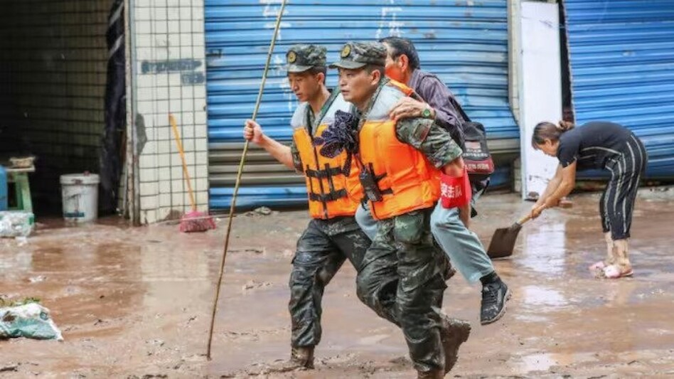 As per the CCTV report, more than 400 emergency personnel have been sent to survey the damage and secure the area, with dozens of trains redirected. The report does not mention any casualties in the matter (Image: AFP) As per the CCTV report, more than 400 emergency personnel have been sent to survey the damage and secure the area, with dozens of trains redirected. The report does not mention any casualties in the matter (Image: AFP)