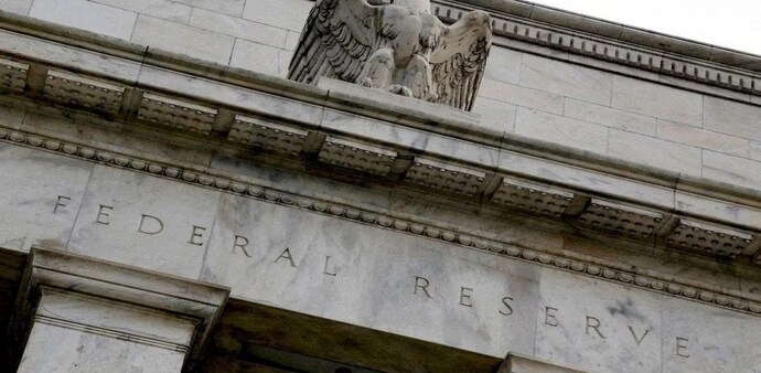 The U.S. Federal Reserve building's facade in Washington The U.S. Federal Reserve building's facade in Washington