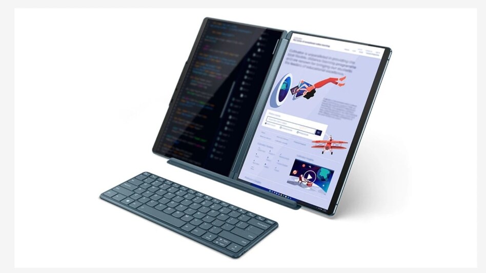 Lenovo Yoga Book 9i with dual displays and detachable keyboard launched in India, price starts at Rs 2.23 lakh Lenovo Yoga Book 9i with dual displays and detachable keyboard launched in India, price starts at Rs 2.23 lakh