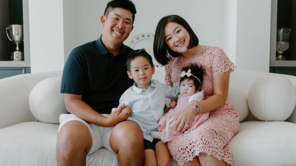 South Korean star Byeong Hun An with his family. Image courtesy PGA Tour South Korean star Byeong Hun An with his family. Image courtesy PGA Tour
