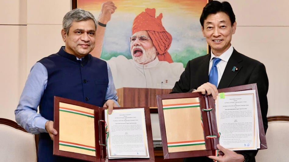The MoC signed between India and Japan will cover semiconductor development, manufacturing, research, design and talent development The MoC signed between India and Japan will cover semiconductor development, manufacturing, research, design and talent development