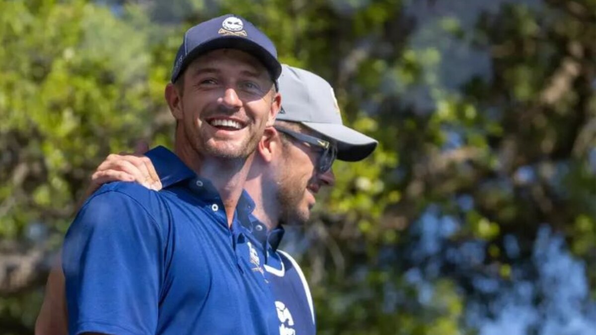 LIV Golf Andalucia runner-up and Crushers captain Bryson DeChambeau shares a lighter moment on the Real Club Valderrama course on Sunday. Image courtesy livgolf.com LIV Golf Andalucia runner-up and Crushers captain Bryson DeChambeau shares a lighter moment on the Real Club Valderrama course on Sunday. Image courtesy livgolf.com