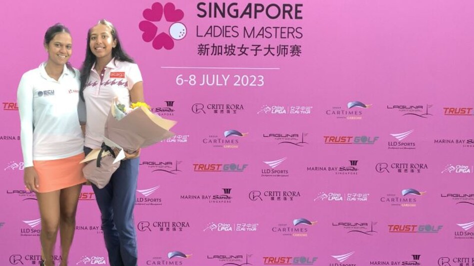 Pranavi Urs and Avani Prashanth at the Singapore Ladies Masters launch Pranavi Urs and Avani Prashanth at the Singapore Ladies Masters launch