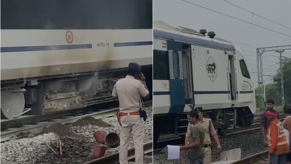 The blaze was immediately brought under control. Railway staff was conducting the repair work, the official added The blaze was immediately brought under control. Railway staff was conducting the repair work, the official added