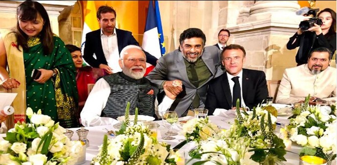 On July 14, President Macron hosted a ceremonial dinner at the Louvre Museum in Paris for Prime Minister Modi. On July 14, President Macron hosted a ceremonial dinner at the Louvre Museum in Paris for Prime Minister Modi.