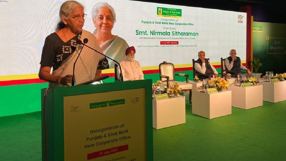 Despite stable rating outlook, some global banks collapsed, but Indian banks are doing well: FM Sitharaman Despite stable rating outlook, some global banks collapsed, but Indian banks are doing well: FM Sitharaman