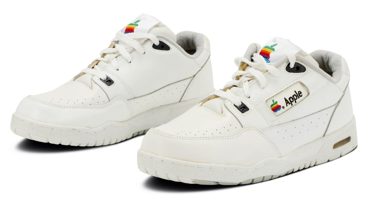 These custom-made Apple sneakers are being sold at approximately Rs 41 lakh These custom-made Apple sneakers are being sold at approximately Rs 41 lakh
