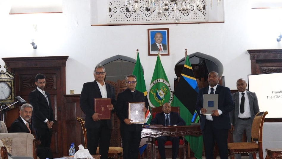 A Memorandum of Understanding (MoU) for setting up of campus of IIT Madras in Zanzibar, Tanzania (Image: Twitter) A Memorandum of Understanding (MoU) for setting up of campus of IIT Madras in Zanzibar, Tanzania (Image: Twitter)