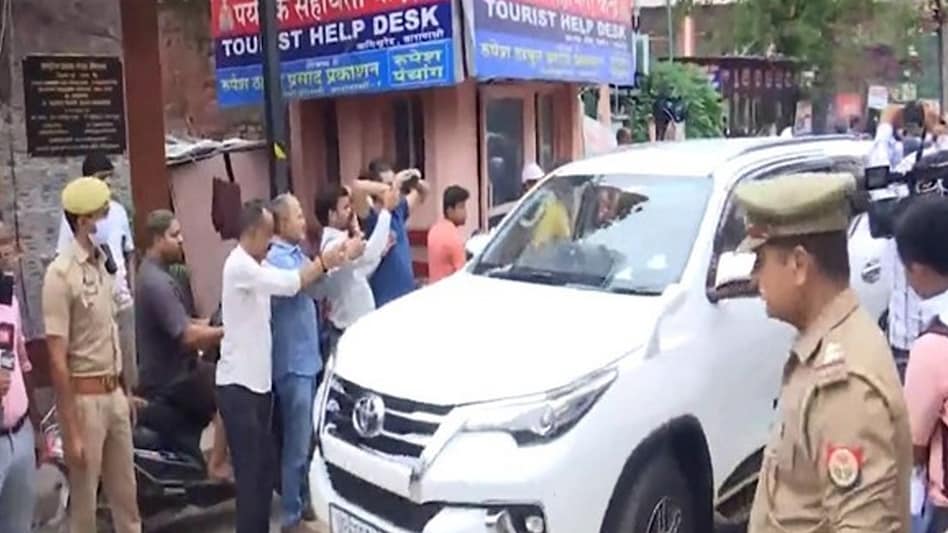 ASI team at Gyanvapi mosque complex on Friday morning ASI team at Gyanvapi mosque complex on Friday morning