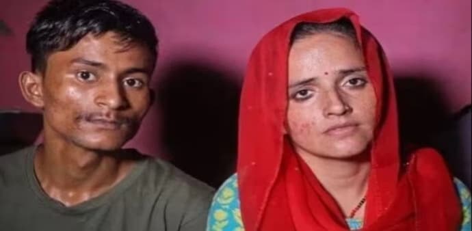 Seema was arrested on July 4 for illegally entering India without a visa via Nepal with her four children. Seema was arrested on July 4 for illegally entering India without a visa via Nepal with her four children.
