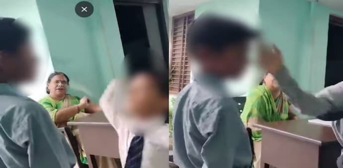 She also allegedly asked one of the students to ‘hit him on his waist’ after he already slapped the Muslim student. She also allegedly asked one of the students to ‘hit him on his waist’ after he already slapped the Muslim student.