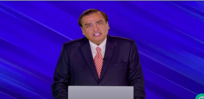 Ambani said RIL was progressing well to deploy committed capital of Rs 75,000 crore to build New Energy manufacturing ecosystem. Ambani said RIL was progressing well to deploy committed capital of Rs 75,000 crore to build New Energy manufacturing ecosystem.