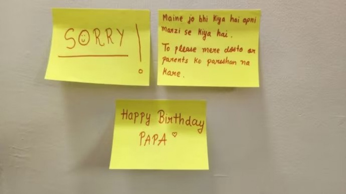 He even left a suicide note in which he showered birthday wishes for his father. He even left a suicide note in which he showered birthday wishes for his father.