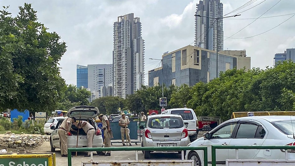Gurugram has been on edge after violence broke out in neighbouring Nuh on Monday Gurugram has been on edge after violence broke out in neighbouring Nuh on Monday