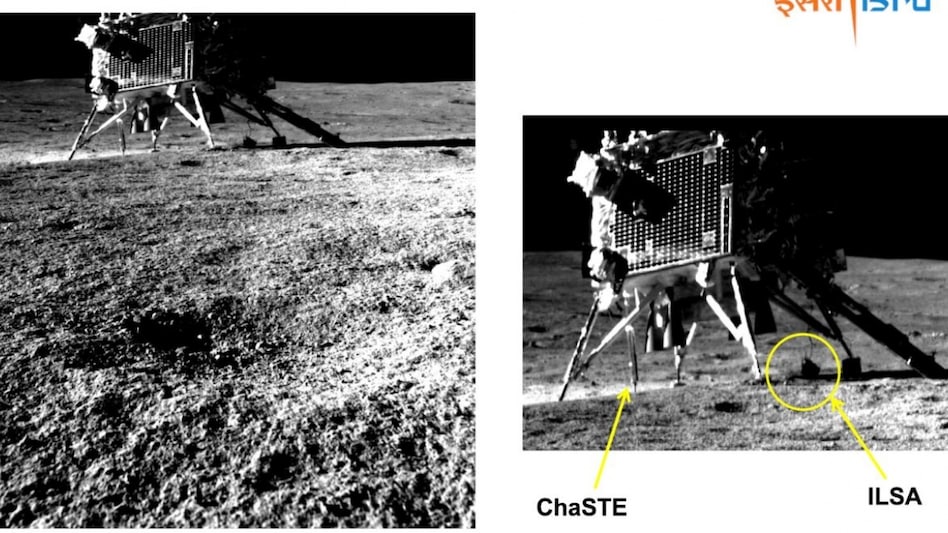 Pragyan rover clicks Vikram lander's first picture on Moon's South Pole Pragyan rover clicks Vikram lander's first picture on Moon's South Pole
