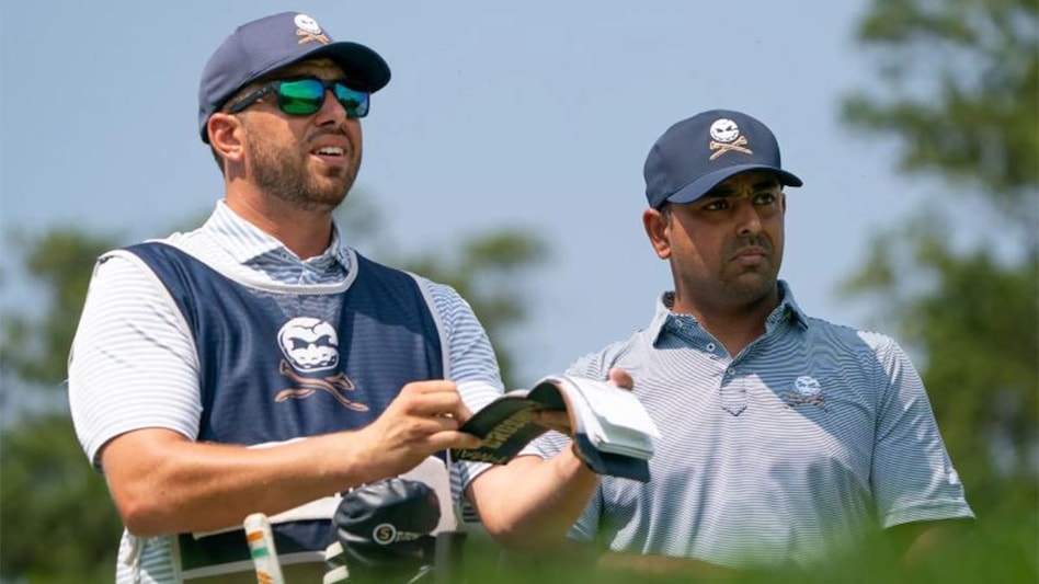India star Anirban Lahiri on day two of the Bedminster event in New Jersey where he would finish second behind Australia’s Cam Smith. India star Anirban Lahiri on day two of the Bedminster event in New Jersey where he would finish second behind Australia’s Cam Smith.