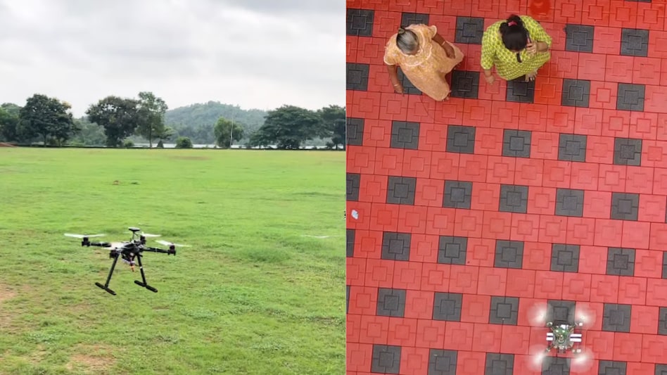 The drone was all ready and flying on its own after a few crashes and repairs The drone was all ready and flying on its own after a few crashes and repairs