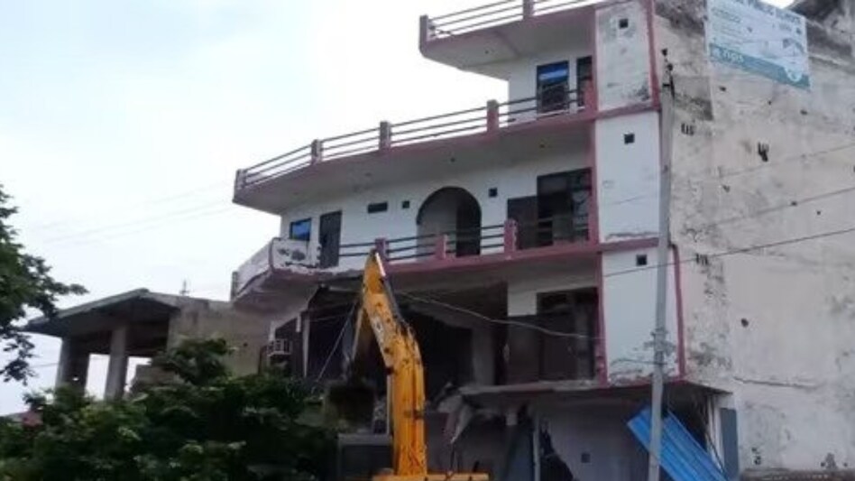 The district administration said that the building was "illegally" constructed The district administration said that the building was "illegally" constructed
