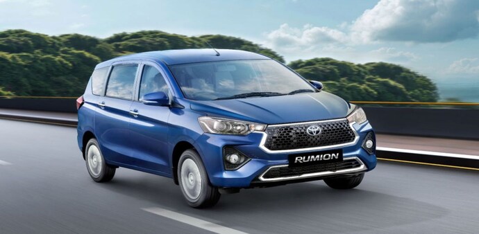 Toyota Rumion is a cross-badged version of Maruti Suzuki Ertiga Toyota Rumion is a cross-badged version of Maruti Suzuki Ertiga