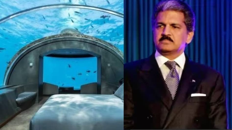 Anand Mahindra shared a video of an underwater suite in the Maldives Anand Mahindra shared a video of an underwater suite in the Maldives