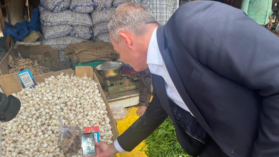 He was visiting India to attend the G20 summit and had the opportunity to try out UPI at a vegetable market in Bengaluru. He was visiting India to attend the G20 summit and had the opportunity to try out UPI at a vegetable market in Bengaluru.