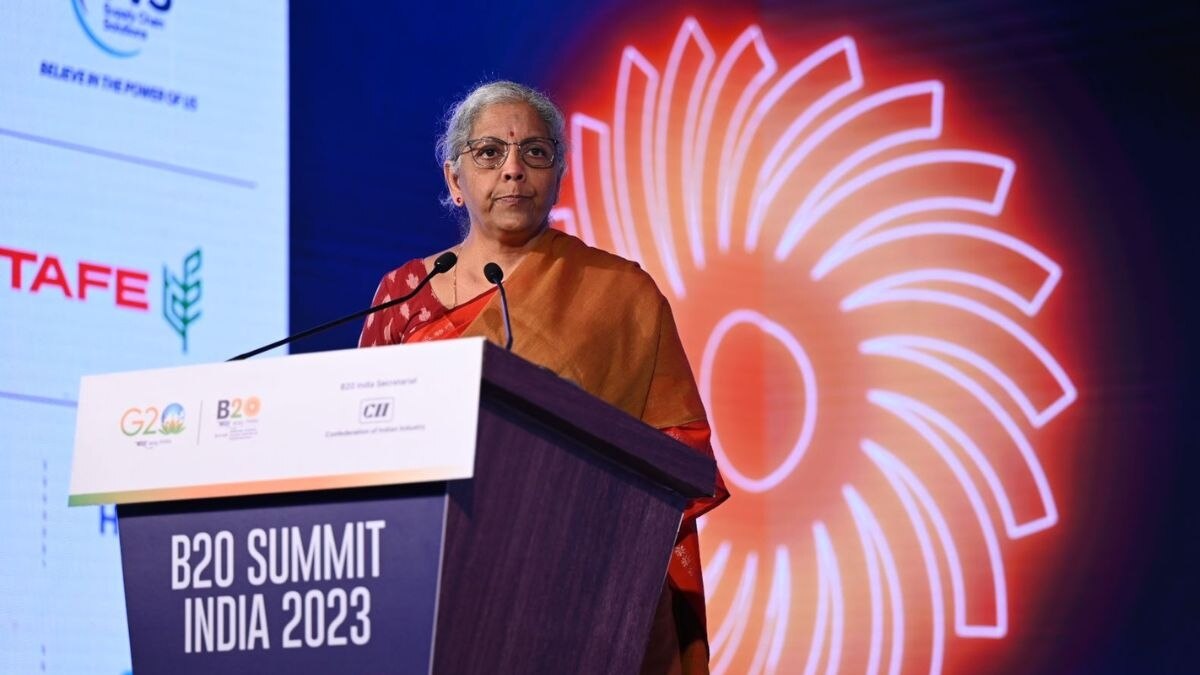 "Persistently high inflation will weaken demand," she said at the B20 Summit India 2023. (Photo: Hardik Chhabra) "Persistently high inflation will weaken demand," she said at the B20 Summit India 2023. (Photo: Hardik Chhabra)