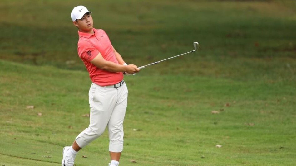 Joohyung ‘Tom’ Kim in action during the first round of the FedEx St. Jude Championship on Thursday. Image courtesy PGA Tour/Getty Images. Joohyung ‘Tom’ Kim in action during the first round of the FedEx St. Jude Championship on Thursday. Image courtesy PGA Tour/Getty Images.