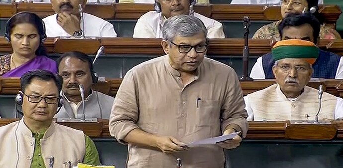Union Minister for Electronics & Information Technology Ashwini Vaishnaw introduces the Digital Personal Data Protection Bill, 2023, in the Lok Sabha during Monsoon session of Parliament, in New Delhi Union Minister for Electronics & Information Technology Ashwini Vaishnaw introduces the Digital Personal Data Protection Bill, 2023, in the Lok Sabha during Monsoon session of Parliament, in New Delhi