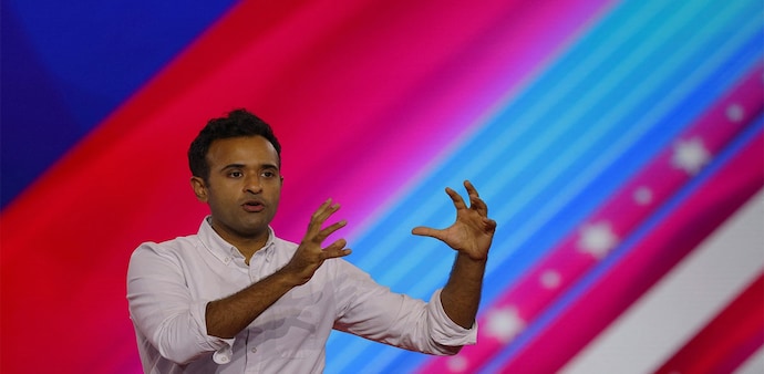 Republican Presidential hopeful Vivek Ramaswamy criticised for his Hindu beliefs by conservative Republican Presidential hopeful Vivek Ramaswamy criticised for his Hindu beliefs by conservative