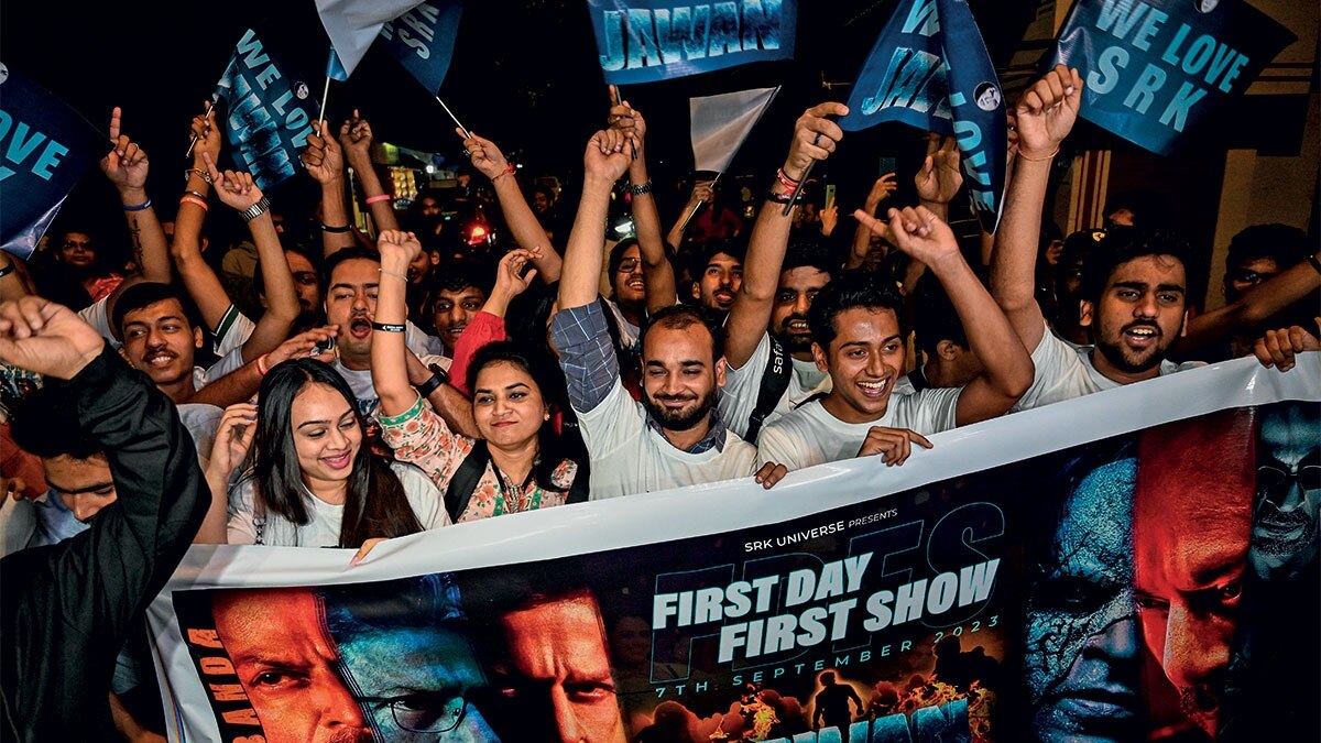 Shah Rukh Khan-starrer Jawan may set a record after it netted over Rs 300 crore in the first five days in India (Photo by GETTY IMAGES) Shah Rukh Khan-starrer Jawan may set a record after it netted over Rs 300 crore in the first five days in India (Photo by GETTY IMAGES)