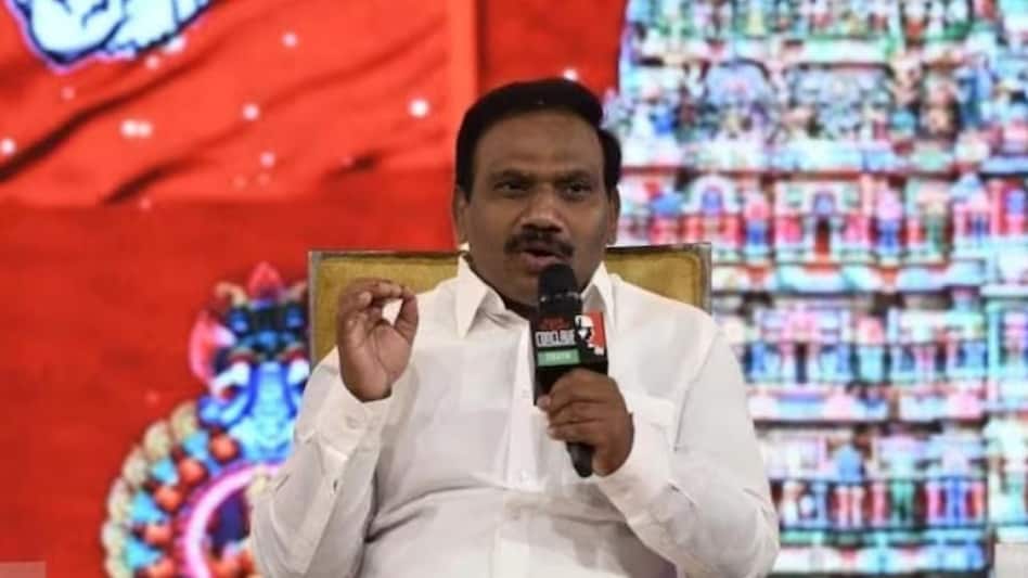 DMK's A Raja on Thursday attacked 'Sanatan Dharma' DMK's A Raja on Thursday attacked 'Sanatan Dharma'