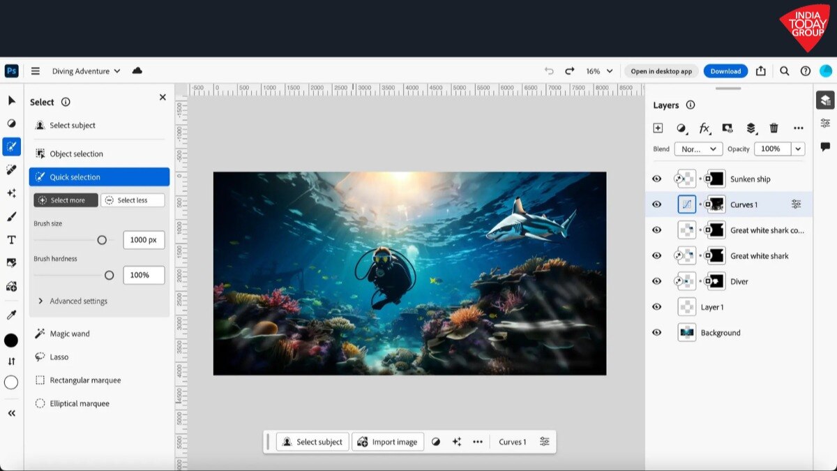 Adobe unveils web version of Photoshop with AI-powered features