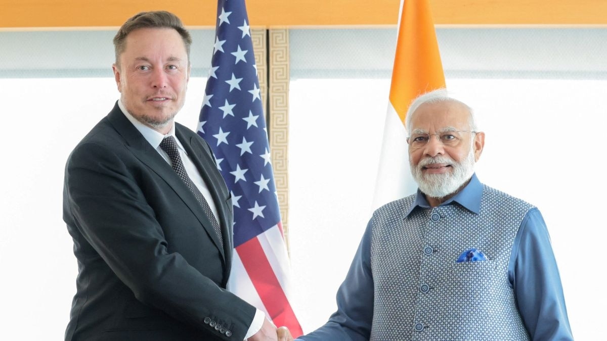 Elon Musk with PM Modi Elon Musk with PM Modi