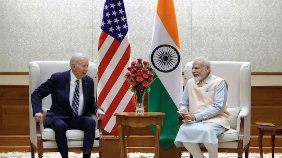 US President Joe Biden and Prime Minister Narendra Modi during their meeting in Delhi on Friday. (Photo: X/@narendramodi) US President Joe Biden and Prime Minister Narendra Modi during their meeting in Delhi on Friday. (Photo: X/@narendramodi)