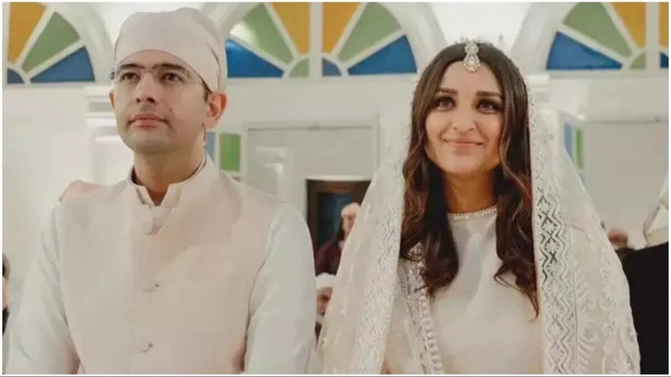 Parineeti Chopra and Raghav Chadha will take the pheras at around 4 pm at The Leela Palace. Parineeti Chopra and Raghav Chadha will take the pheras at around 4 pm at The Leela Palace.