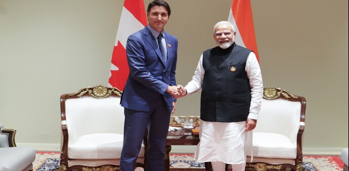 Canadian PM Justin Trudeau with Indian PM Narendra Modi Canadian PM Justin Trudeau with Indian PM Narendra Modi