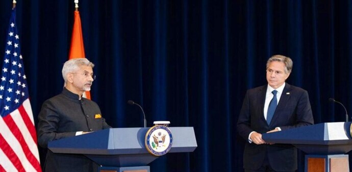 External Affairs Minister S Jaishankar and US Secretary of State Antony Blinken. (Image: @DrSJaishankar on Twitter) External Affairs Minister S Jaishankar and US Secretary of State Antony Blinken. (Image: @DrSJaishankar on Twitter)