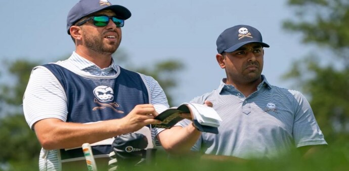 File photo of Indian star and day one co-leader at LIV Golf Chicago, Anirban Lahiri. Image courtesy livgolf.com. File photo of Indian star and day one co-leader at LIV Golf Chicago, Anirban Lahiri. Image courtesy livgolf.com.
