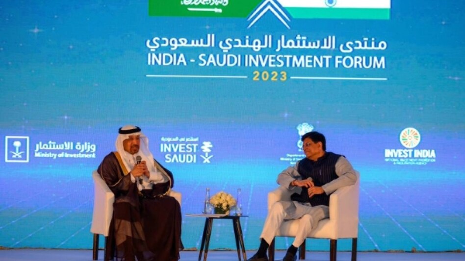 Piyush Goyal with Saudi Minister Piyush Goyal with Saudi Minister