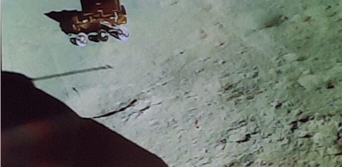 The Pragyan rover was rolled out on the Moon after the successful landing of the Vikram lander on August 23 The Pragyan rover was rolled out on the Moon after the successful landing of the Vikram lander on August 23