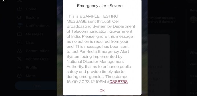 Emergency Alert Emergency Alert