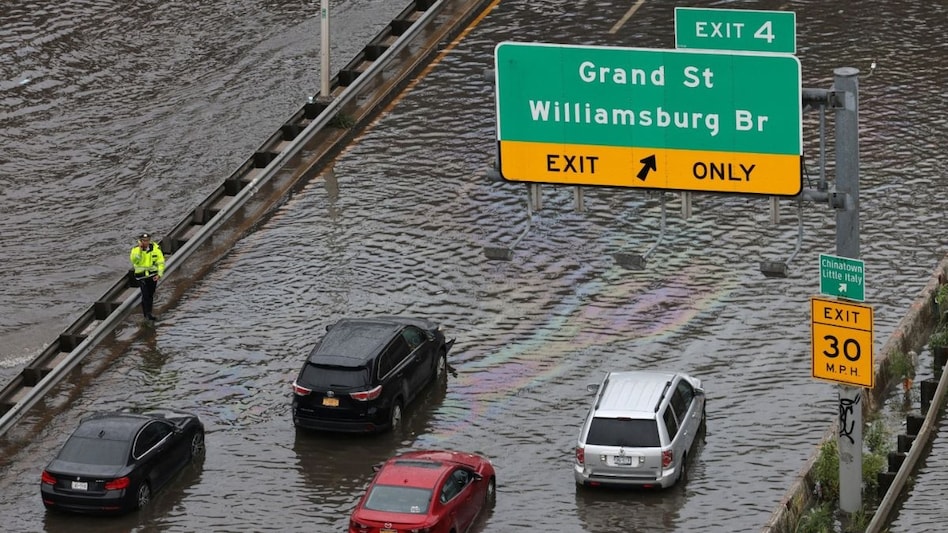 New York subways disrupted as more heavy rain triggers flooding New York subways disrupted as more heavy rain triggers flooding